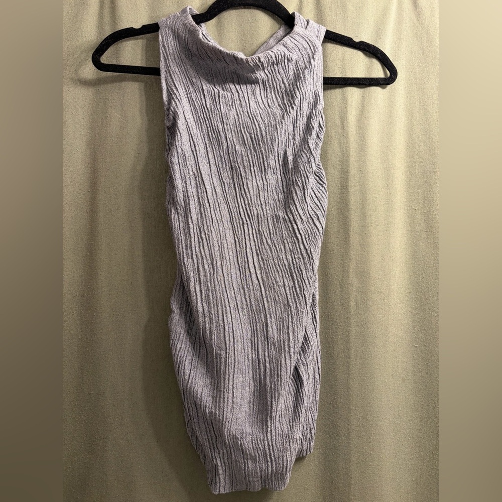 Zara Charcoal Textured Knit Top